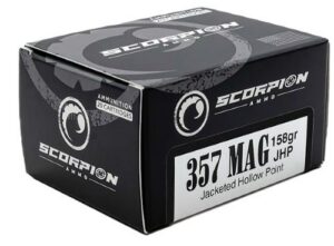 SCORPION 357 MAG - 158GR JHP 20RD 10BX/CS