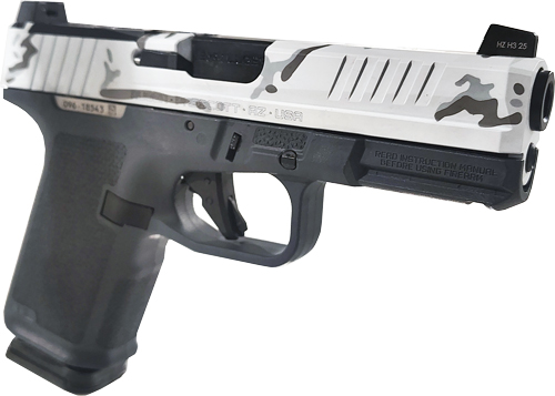 RUGER RXM 9MM LUGER 4" ADJ - 15-SHOT WHITE CAMO SLIDE - Image 4