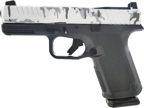RUGER RXM 9MM LUGER 4" ADJ - 15-SHOT WHITE CAMO SLIDE - Image 2
