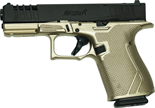 GLFA 19 STRIKER 9MM 4" 15 SHOT - BLACK SLIDE PLATINUM FRAME - Image 2