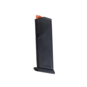 Glock Factory Handgun Magazine for G20 Black with Orange Follower 10mm 15/rd Pkg