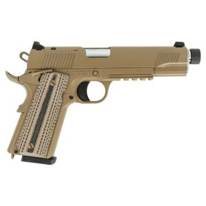 Tisas 1911 B45RGD TH Raider Handgun .45 ACP 8rd Magazines(2) 5.5" Threaded Barrel FDE Cerakote