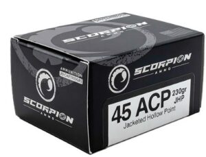 SCORPION 45ACP - 230GR JHP 20RD 10BX/CS